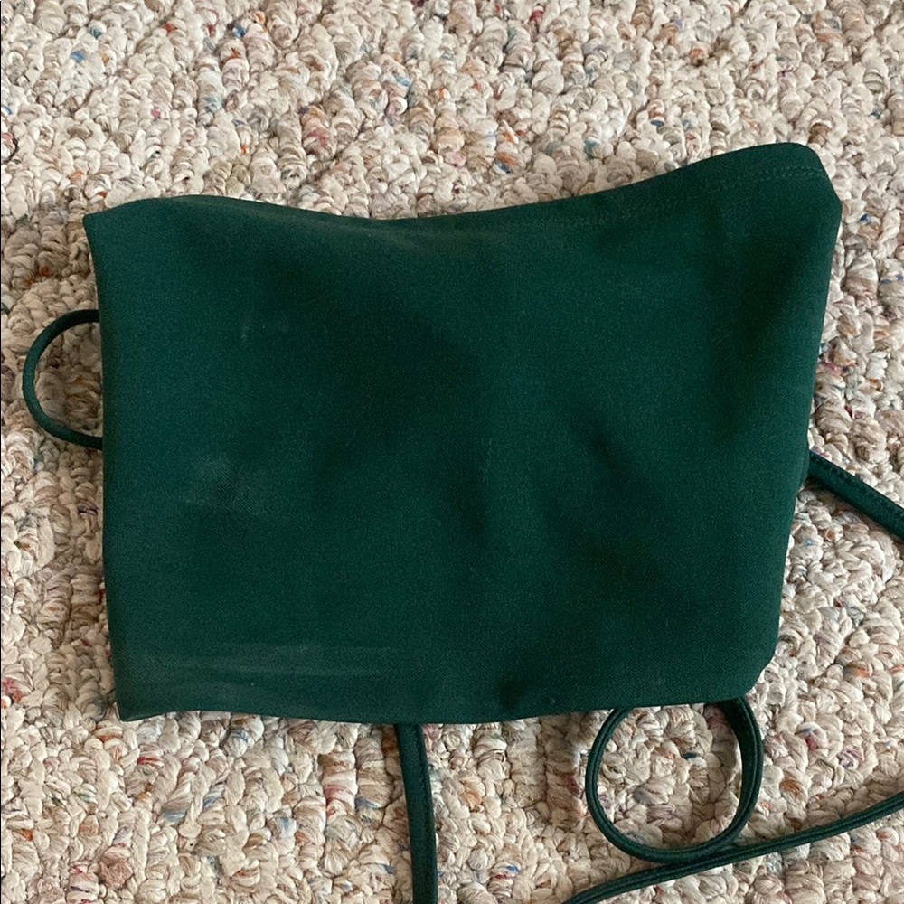 Dark Green Tube Top